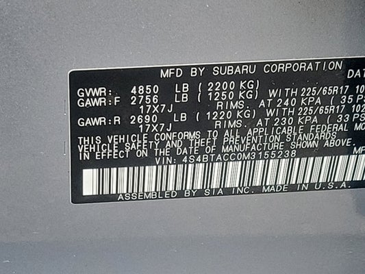 2021 Subaru Outback Premium in Paramus, NJ - All American Ford of Paramus