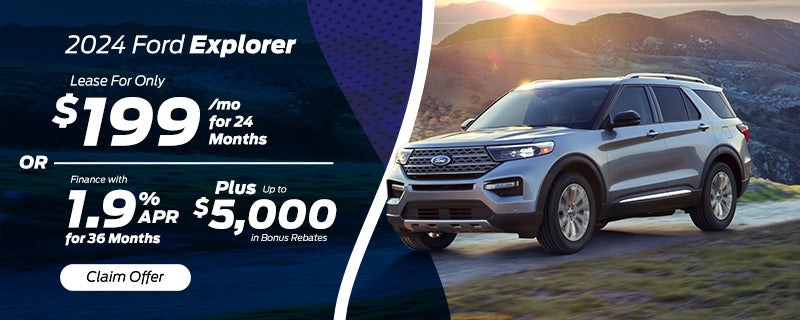 Lease or Finance a New Explorer