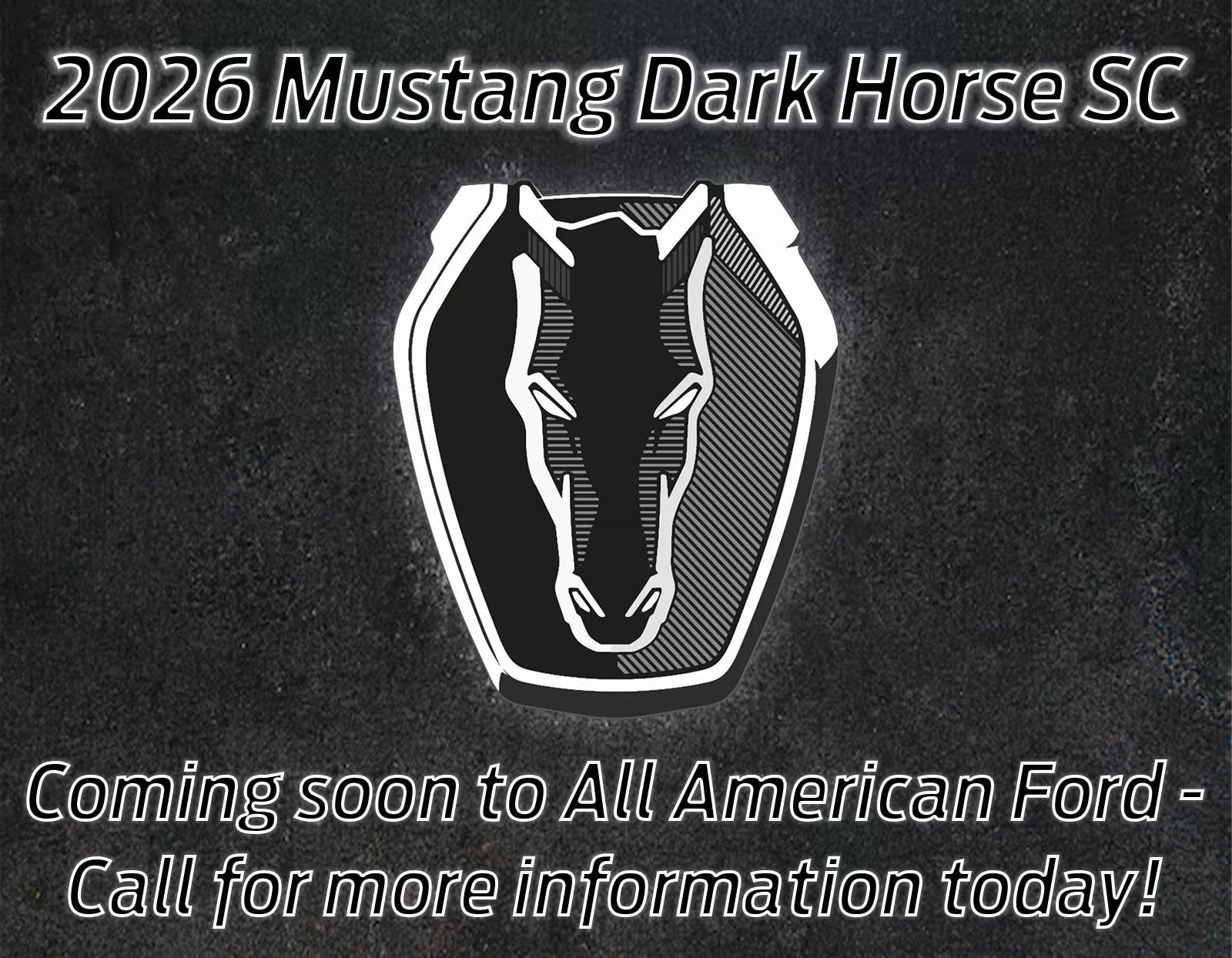 2026 Ford Mustang Dark Horse SC