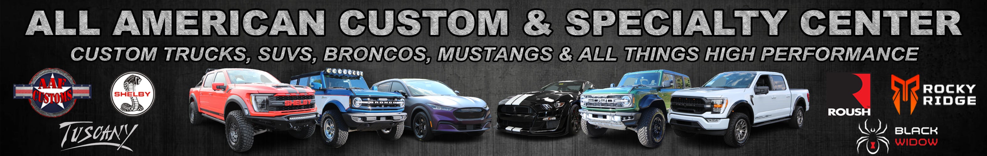 All American Performance Custom Trucks and Modified Mustangs: If you can dream it, we can build it! Call today for available custom options: 866-879-6441