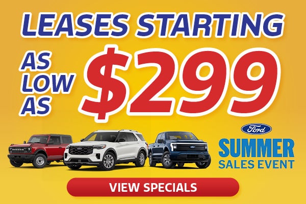 Leases starting as low as $299