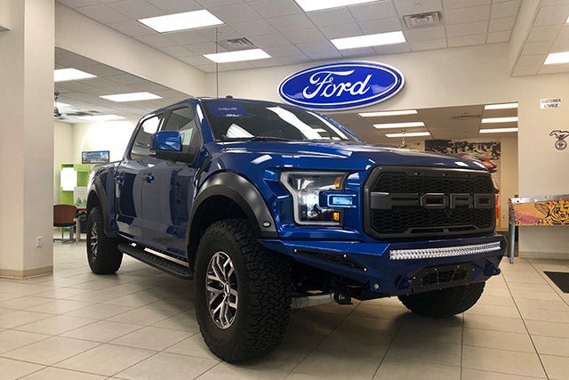 Custom Lifted Blue F-150 at All American Ford of Paramus in Paramus NJ