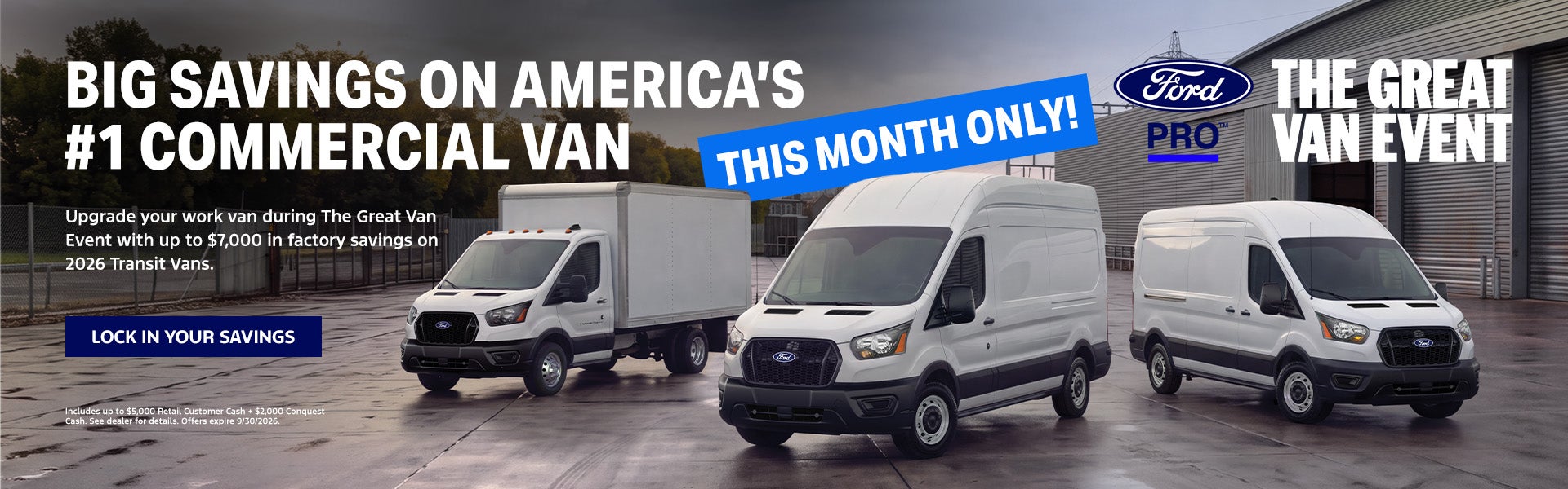 Up to $10k off Transits during The Great Van Event